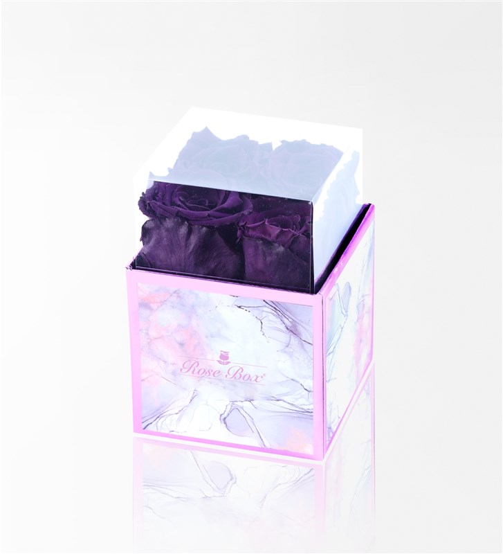 Rose Quartz - 4'Lü Mor Solmayan Gül